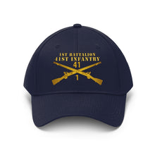 Load image into Gallery viewer, Unisex Twill Hat - 1st Battalion, 41st Infantry - Direct to Garment (DTG) - Printed