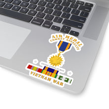 Load image into Gallery viewer, Kiss-Cut Stickers - Army - Air Medal - Combat Assaults w VN SVC w Air Medal Ribbon