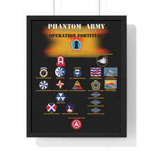 Load image into Gallery viewer, Premium Framed Vertical Poster - Phantom Army (Ghost Army) - Operation Fortitude - World War II