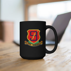 Black Mug 15oz - USMC - 9th Marine Regiment wo Txt