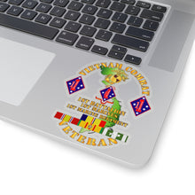 Load image into Gallery viewer, Kiss-Cut Stickers - USMC - Vietnam Combat Vet w 1st Bn - 1st Marines - 1st Marine Regt w CAR VN SVC