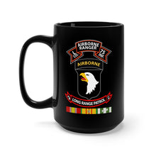 Load image into Gallery viewer, Black Mug 15oz - SSI - Vietnam - L Co 75th Ranger - 101st Abn - LRSD w Vn SVC X 300