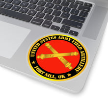 Load image into Gallery viewer, Kiss-Cut Stickers - Army - US Army Field Artillery Ft Sill Ok w Branch
