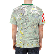Load image into Gallery viewer, AOP - Camp Mackall, NC - Tactical Map - with US Flag (Forward)