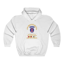 Load image into Gallery viewer, Unisex Heavy Blend Hooded Sweatshirt - Army - 10th Mountain Division - Climb to Glory - REFORGER 90, CENTURION Shield - Cold X 300