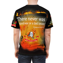 Load image into Gallery viewer, Unisex AOP - Never a Good War or Bad Peace - Don't Tread on Me - Poor Richard