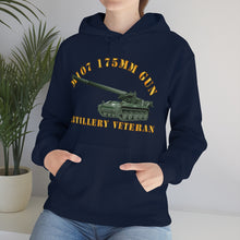 Load image into Gallery viewer, Unisex Heavy Blend™ Hooded Sweatshirt - Army - M107 - 175mm Gun - Artillery Veteran