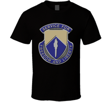 Load image into Gallery viewer, DUI - 277th Aviation Support Battalion w SVC Ribbon - T-Shirts - Classic