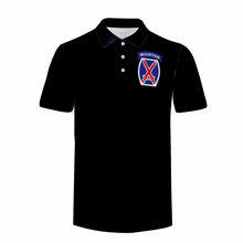 Load image into Gallery viewer, Custom Shirts All Over Print POLO Neck Shirts - Army - 10th Mountain Division wo Txt