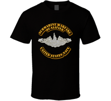 Load image into Gallery viewer, Navy - Submarine Badge - Silver - T-Shirts - Classic