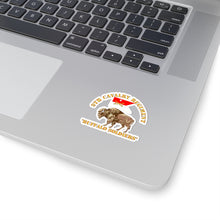 Load image into Gallery viewer, Kiss-Cut Stickers - Army - 9th Cavalry Regiment - Buffalo Soldiers w 9th Cav Guidon