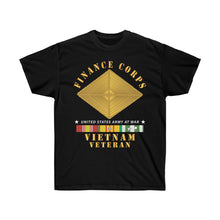 Load image into Gallery viewer, Unisex Ultra Cotton Tee - Army - Finance Corps - Vietnam Vet w VN SVC X300