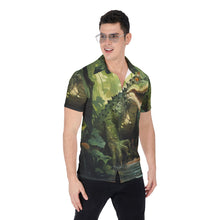 Load image into Gallery viewer, Painted Tree - Jungle Lizard - All-Over Print Men's Shirt