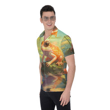 Load image into Gallery viewer, Painted Tree - Orange Frog - All-Over Print Men's Shirt