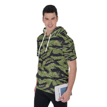 Load image into Gallery viewer, Vietnam Tiger Stripe All-Over Print Men's Short Sleeve Hoodie T-Shirt