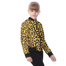 Load image into Gallery viewer, All-Over Print (AOP) Kid's Bomber Jacket - Leopard Spots