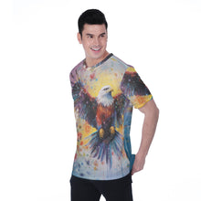 Load image into Gallery viewer, Painted Tree- Color Eagle - All-Over Print Men's T-shirt | Birdseye