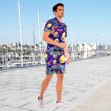 Load image into Gallery viewer, All-Over Print Men's Short Sleeve Shirt Sets "Ocean View"