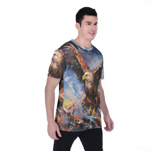 Painted Tree - Right War Eagle - All-Over Print Men's T-shirt | Birdseye