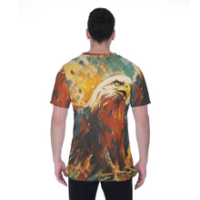 Load image into Gallery viewer, Painted Tree - Eagle Stare - All-Over Print Men's T-shirt | Birdseye