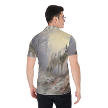 Load image into Gallery viewer, Painted Tree - Shadow Wolf - All-Over Print Men's Shirt