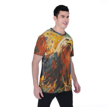 Load image into Gallery viewer, Painted Tree - Eagle Stare - All-Over Print Men's T-shirt | Birdseye