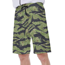 Load image into Gallery viewer, Vietnam Tiger Stripe All-Over Print Men's Beach Shorts
