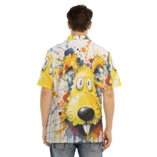 Load image into Gallery viewer, Painted Tree Dog - All-Over Print Men's Hawaiian Shirt With Button Closure
