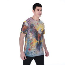 Load image into Gallery viewer, Painted Tree- Color Eagle - All-Over Print Men's T-shirt | Birdseye