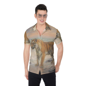 Painted Tree - Tiger Stance - All-Over Print Men's Shirt