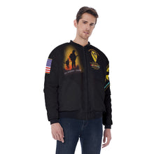 Load image into Gallery viewer, AOP Men's Bomber Jacket - Vietnam Veteran - 34th Scout Dog Platoon, 1st Cavalry Div - SFC Dobson/SAM
