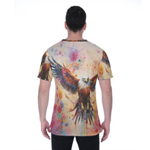 Load image into Gallery viewer, Painted Tree - Red Eagle - All-Over Print Men's T-shirt | Birdseye
