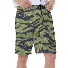 Load image into Gallery viewer, Vietnam Tiger Stripe All-Over Print Men's Beach Shorts
