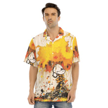 Load image into Gallery viewer, Painted Tree - Stacked Mouse - All-Over Print Men's Hawaiian Shirt With Button Closure