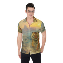 Load image into Gallery viewer, Painted Tree - Tiger in the Mist - All-Over Print Men's Shirt