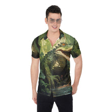 Load image into Gallery viewer, Painted Tree - Jungle Lizard - All-Over Print Men&#39;s Shirt
