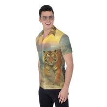 Load image into Gallery viewer, Painted Tree - Tiger in the Mist - All-Over Print Men&#39;s Shirt
