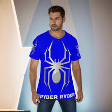 Load image into Gallery viewer, All-Over Print Men's O-Neck T-Shirt - Spyder Ryder - Three Wheel Motion - Marsala Red