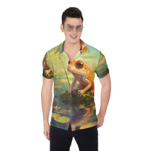 Load image into Gallery viewer, Painted Tree - Orange Frog - All-Over Print Men's Shirt
