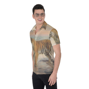 Painted Tree - Tiger Stance - All-Over Print Men's Shirt