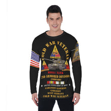 Load image into Gallery viewer, All-Over Print Men's O-Neck T-Shirt - Cold War Vet - 2nd Armored Division - Garlstedt, Germany - M60A1 Tank