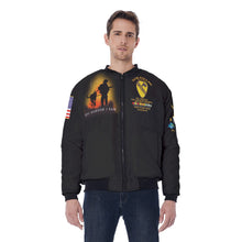 Load image into Gallery viewer, AOP Men's Bomber Jacket - Vietnam Veteran - 34th Scout Dog Platoon, 1st Cavalry Div - SFC Dobson/SAM