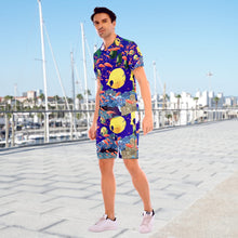 Load image into Gallery viewer, All-Over Print Men's Short Sleeve Shirt Sets "Ocean View"
