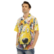 Load image into Gallery viewer, Painted Tree Dog - All-Over Print Men's Hawaiian Shirt With Button Closure