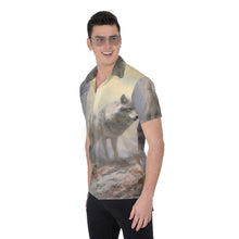 Load image into Gallery viewer, Painted Tree - Shadow Wolf - All-Over Print Men's Shirt