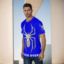 Load image into Gallery viewer, All-Over Print Men's O-Neck T-Shirt - Spyder Ryder - Three Wheel Motion - Marsala Red