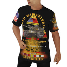 Load image into Gallery viewer, All-Over Print Men's O-Neck T-Shirt - Cold War Vet - 3rd Armored Division (Spearhead), Gelnhausen
