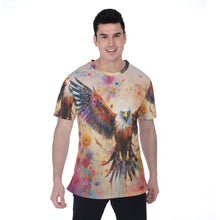 Load image into Gallery viewer, Painted Tree - Red Eagle - All-Over Print Men's T-shirt | Birdseye
