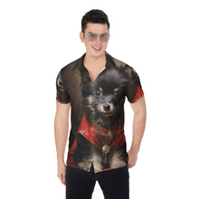 Load image into Gallery viewer, Painted Tree - Dark Puppy - All-Over Print Men's Shirt