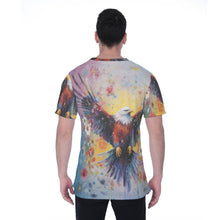 Load image into Gallery viewer, Painted Tree- Color Eagle - All-Over Print Men's T-shirt | Birdseye